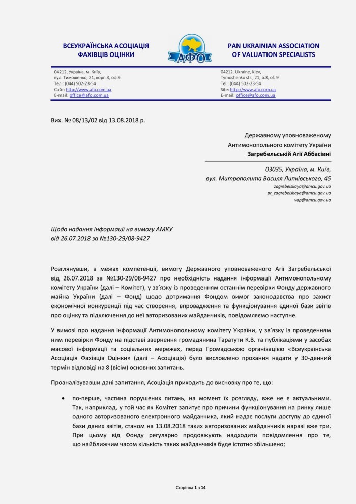 Всеукраїнська Асоціація Фахівців Оцінки